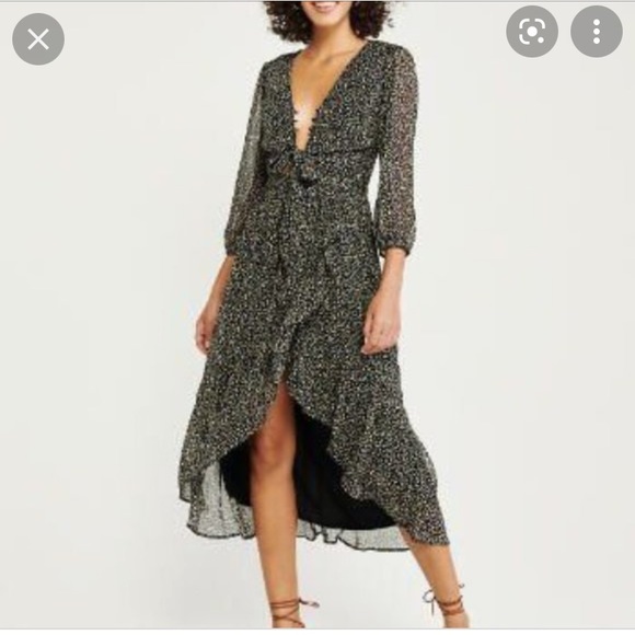 Abercrombie & Fitch Dresses & Skirts - Abercrombie & Fitch high-low hem midi dress